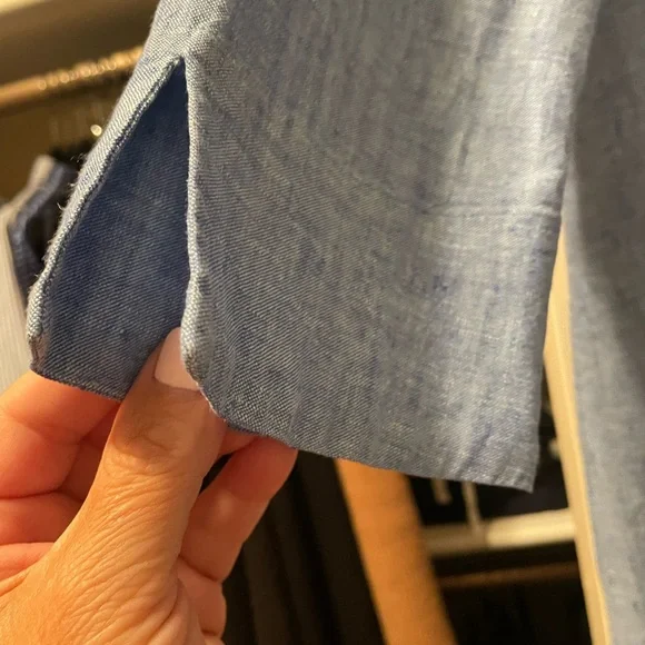 Lilly Pulitzer shift dress Blue SZ S Pilar Tunic Linen
Beckon Blue Sea Salt EUC - Picture 12 of 12